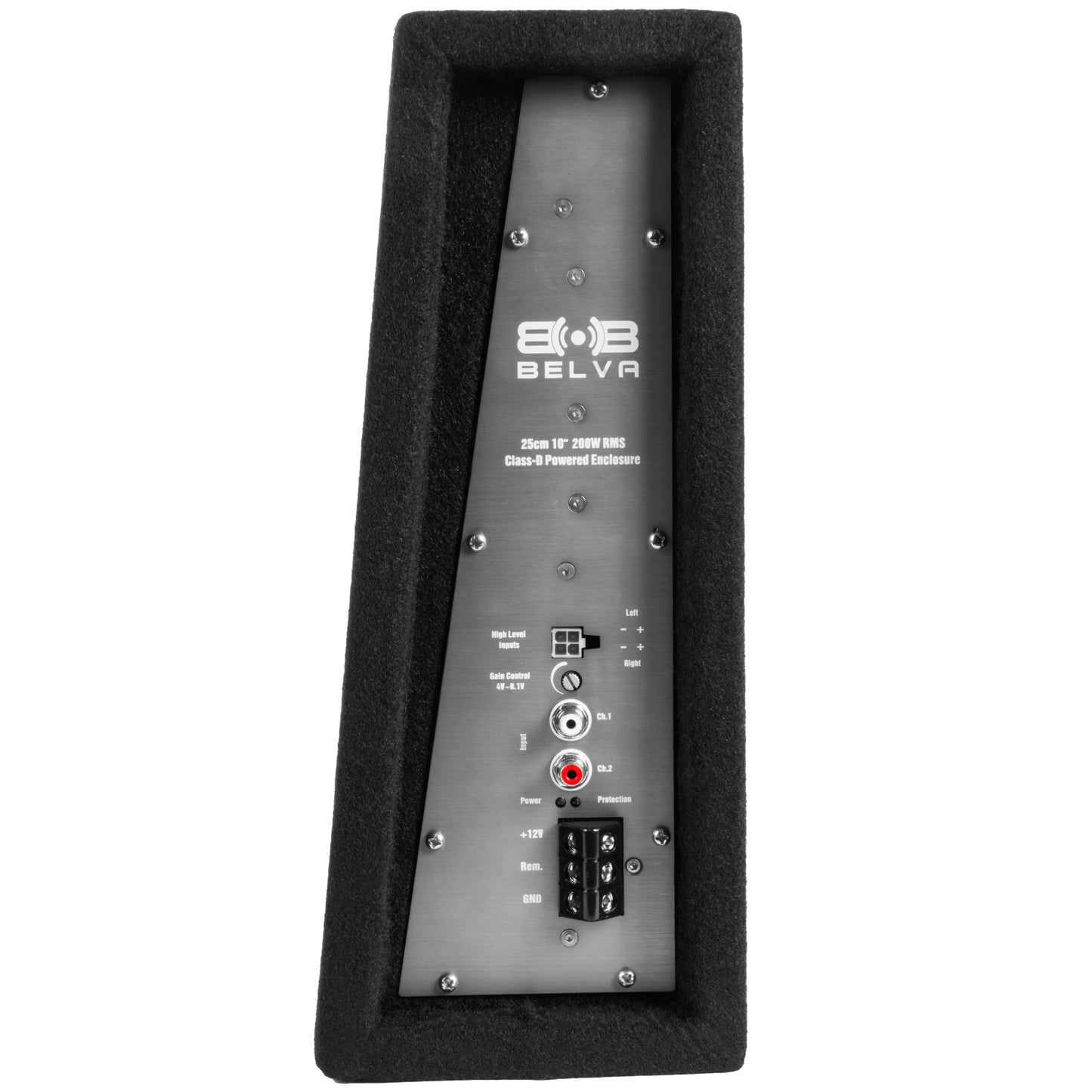 BPKG10T | 600W Peak Single 10" Truck Style Shallow Loaded Amplified Subwoofer Enclosure