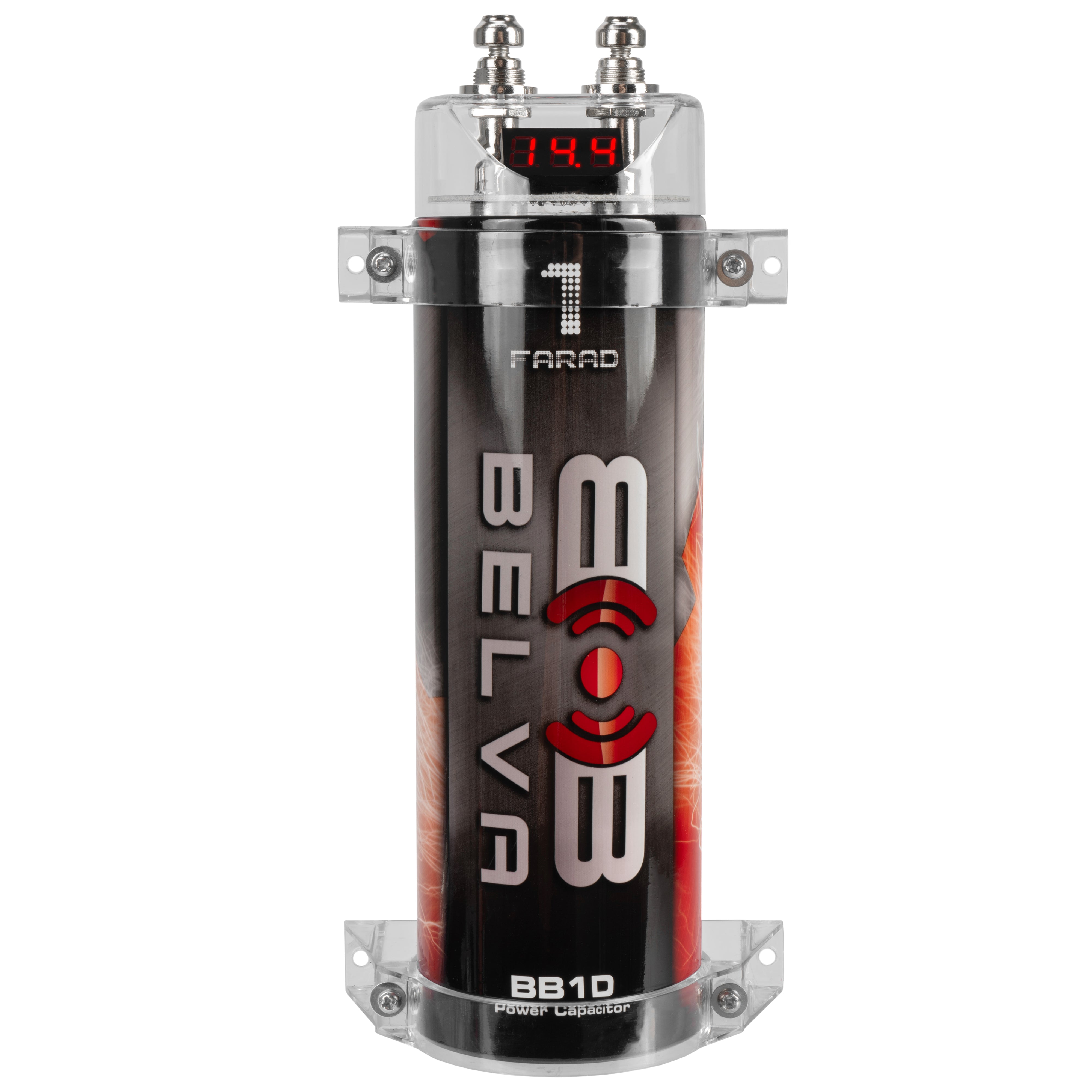 BB1D | 1.0 Farad Capacitor with Red Digital Voltage Display – Belva
