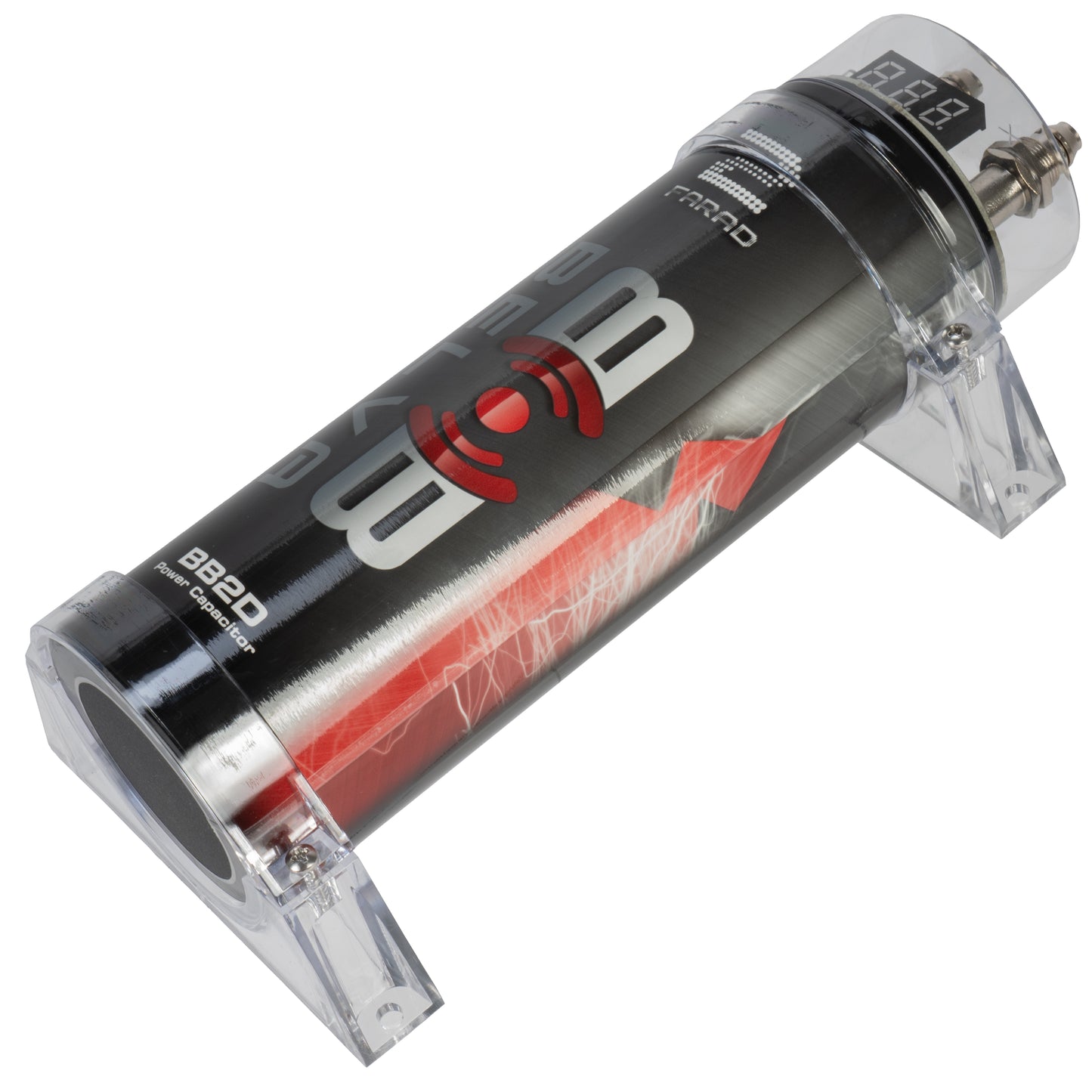 BB2D | 2.0 Farad Capacitor with Red Digital Voltage Display
