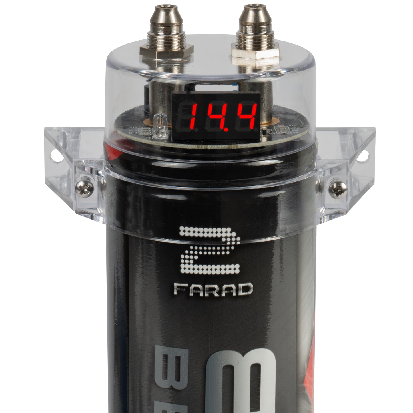 BB2D | 2.0 Farad Capacitor with Red Digital Voltage Display