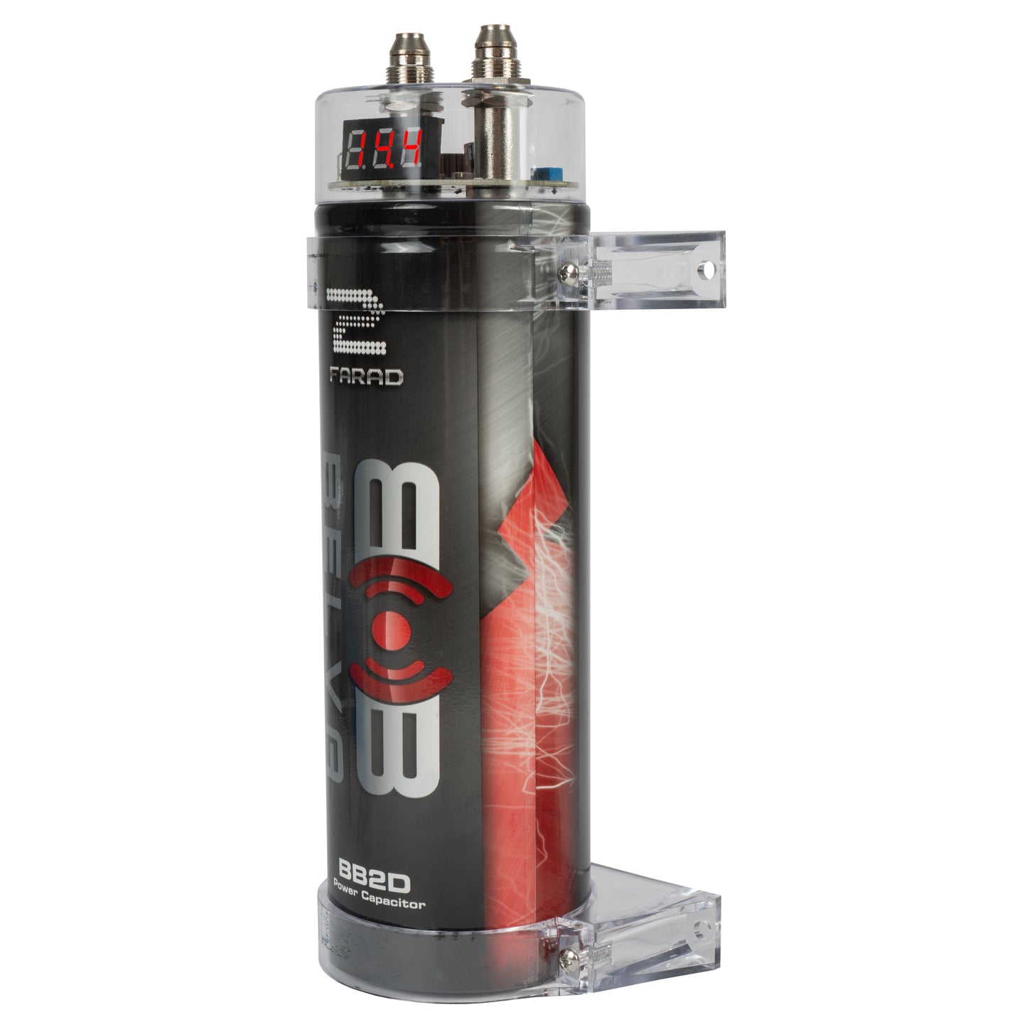 BB2D | 2.0 Farad Capacitor with Red Digital Voltage Display