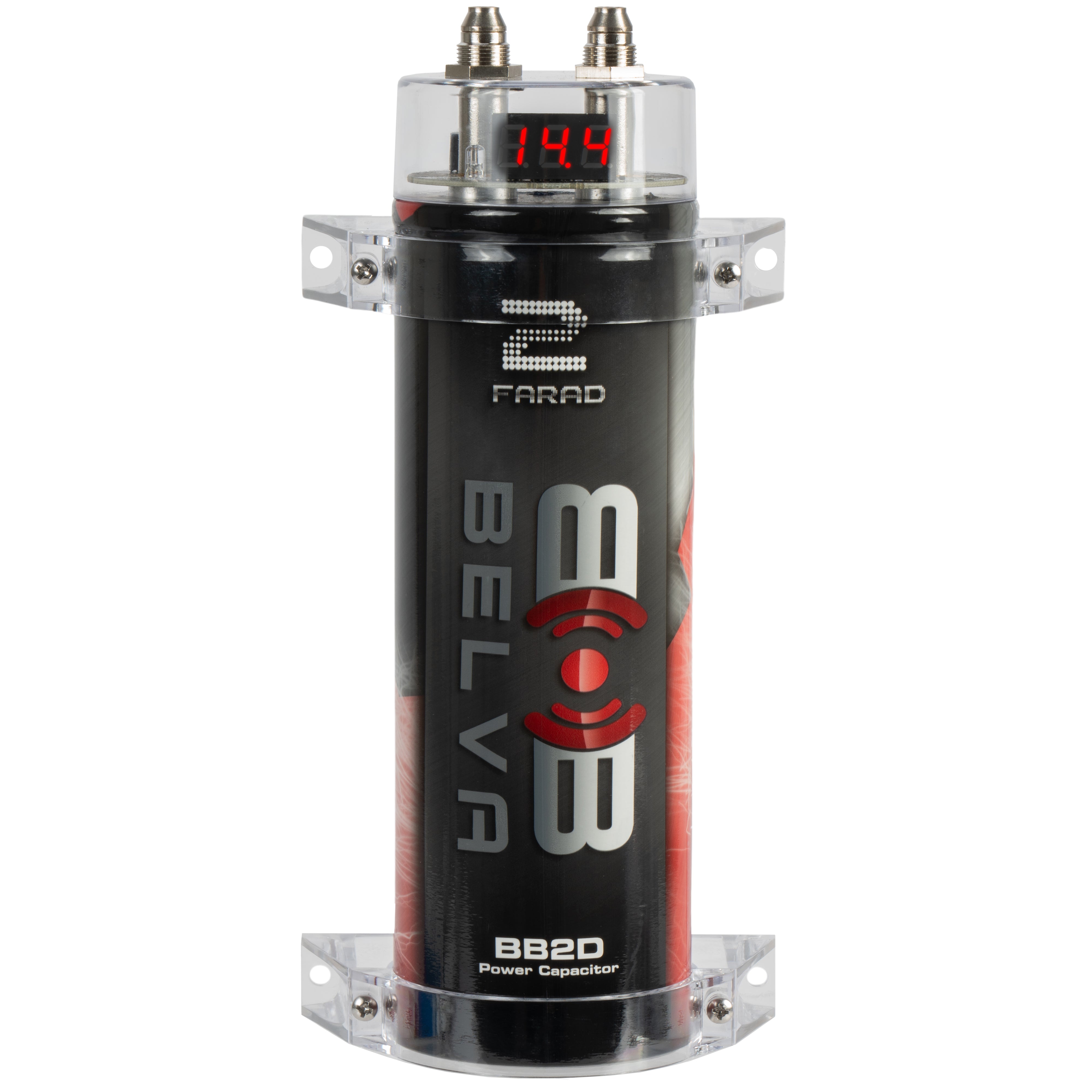 BB2D | 2.0 Farad Capacitor with Red Digital Voltage Display – Belva