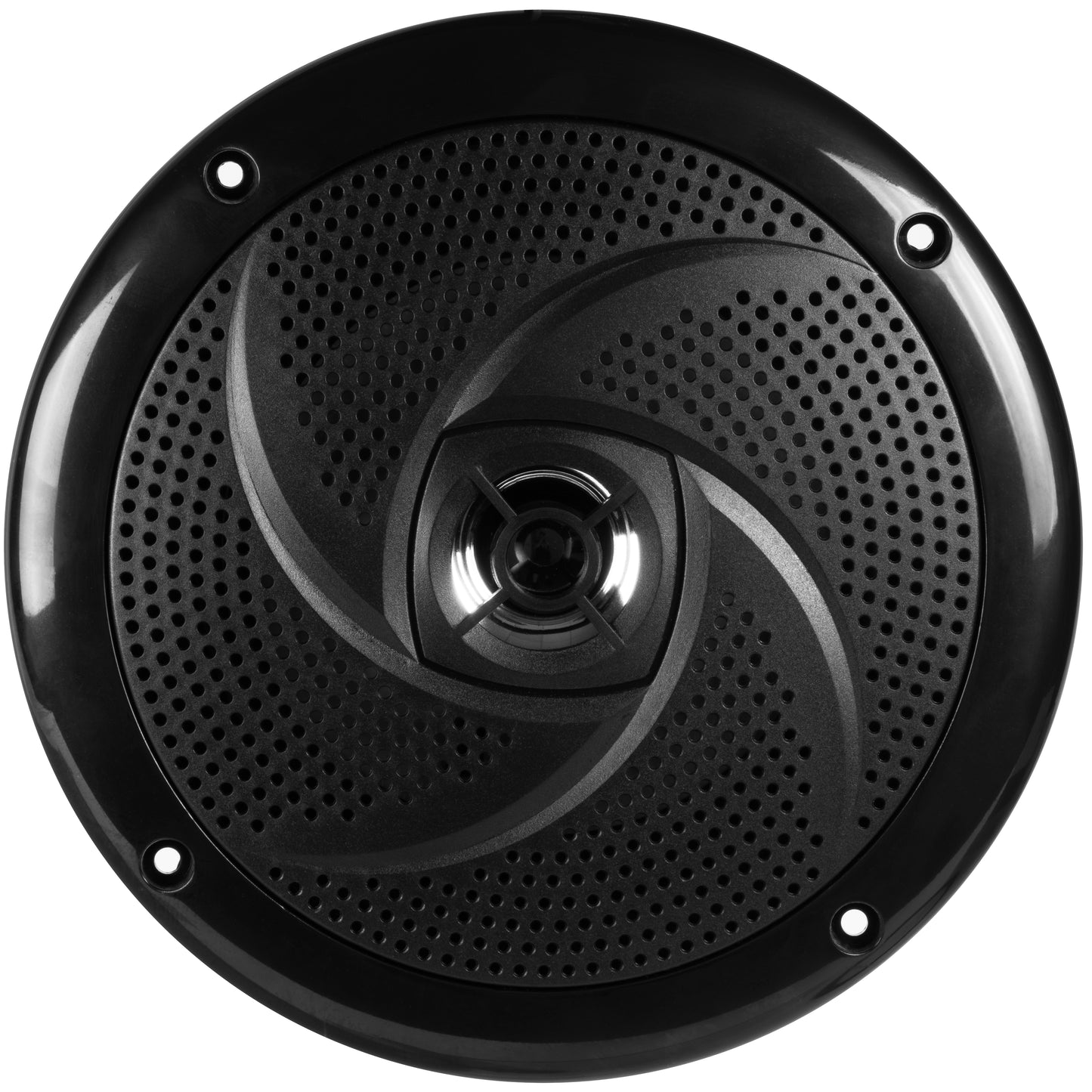 BMS65SB 400W Peak (80W RMS) 6.5" Shallow Mount 2-Way Coaxial Marine Speakers (Black)