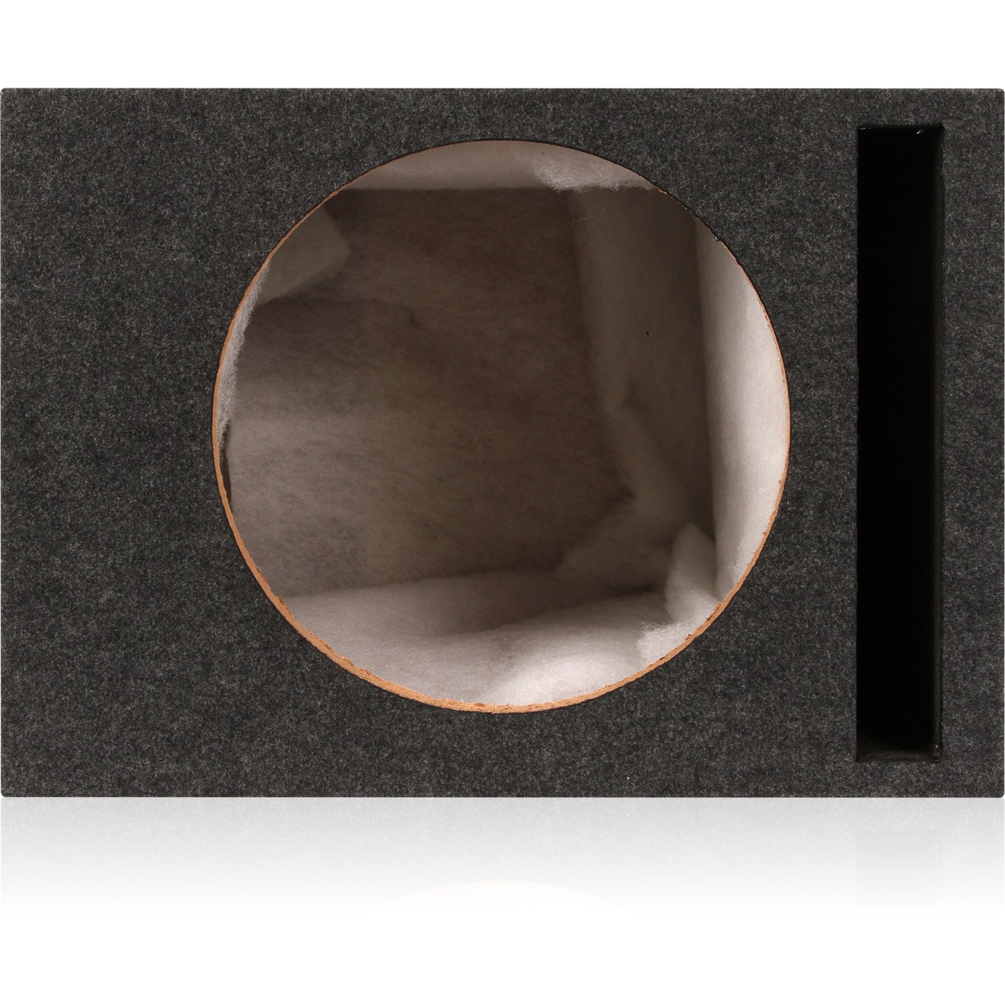 1SV12G | Single 12" Ported 3/4" MDF Grey Carpeted Enclosure (1.8 cubic ft)