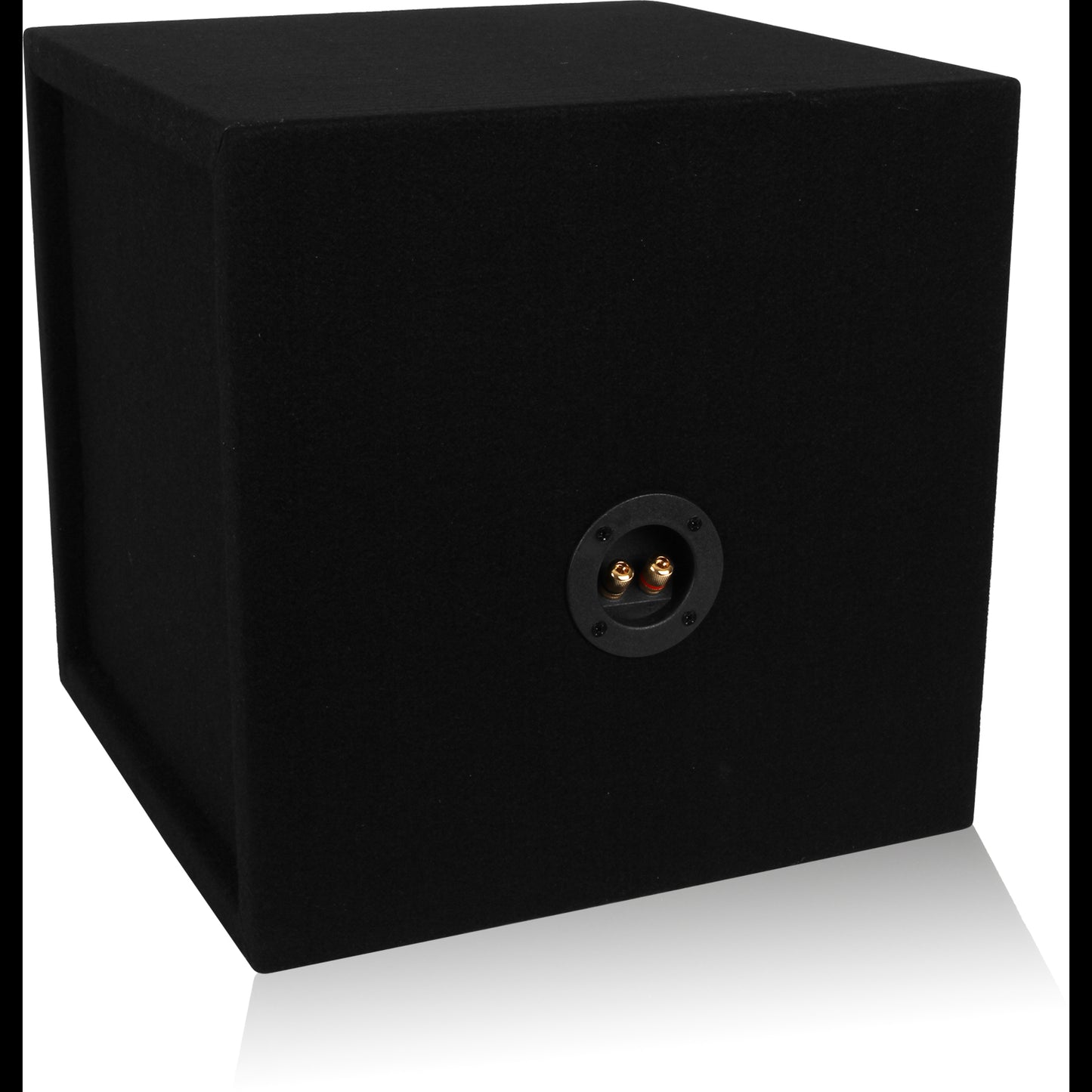 MDFS12 | Single 12" Sealed 3/4" MDF Black Carpeted Enclosure (1.0 cubic ft)