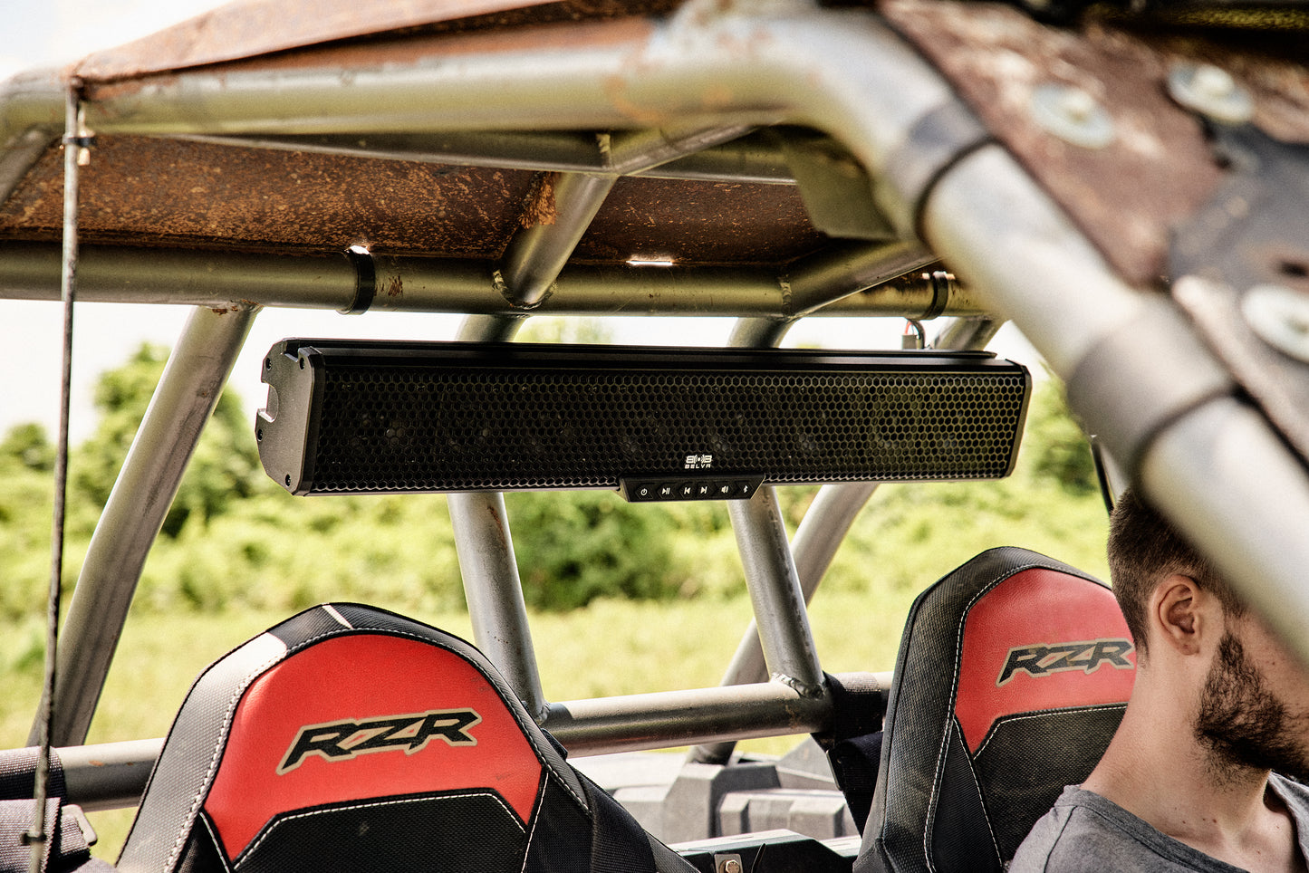 BASB27 Version 2 (BASB27v2) 27" 500W Weatherproof UTV/ATV/Powersports Bluetooth Soundbar with 8 Speakers and LED Lighting
