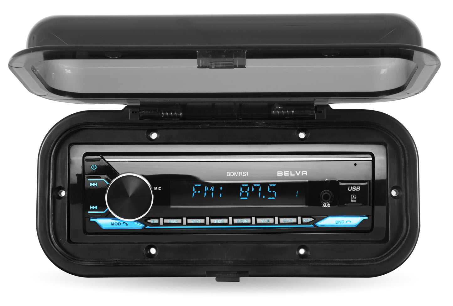 BMRC1B | Flip-up Black Marine Radio Cover / Splash Guard