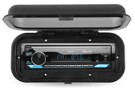 BMRC1B | Flip-up Black Marine Radio Cover / Splash Guard