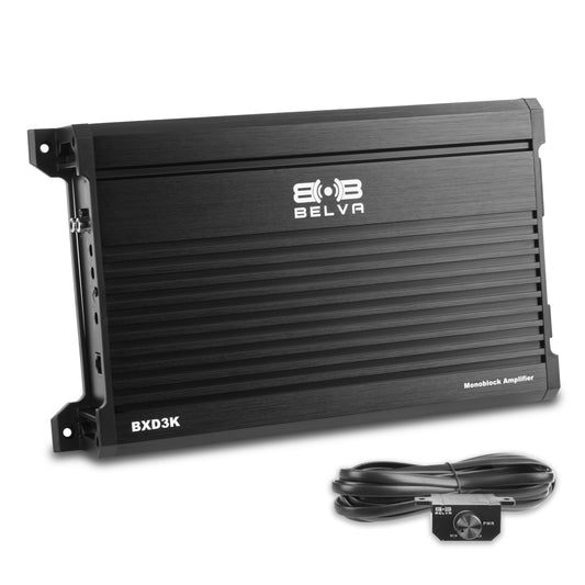 BXD3K | 3000W Peak BX-Series Class-D Monoblock Amplifier with Bass Remote