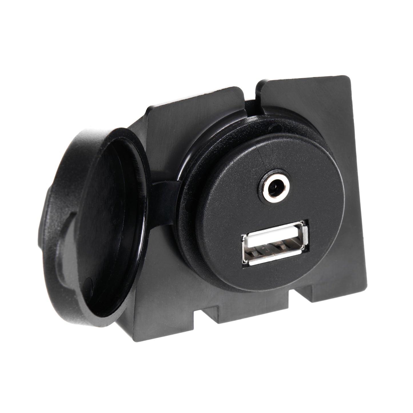 BAAUXUSB | Flush or Surface Mount USB and AUX Input Adapter