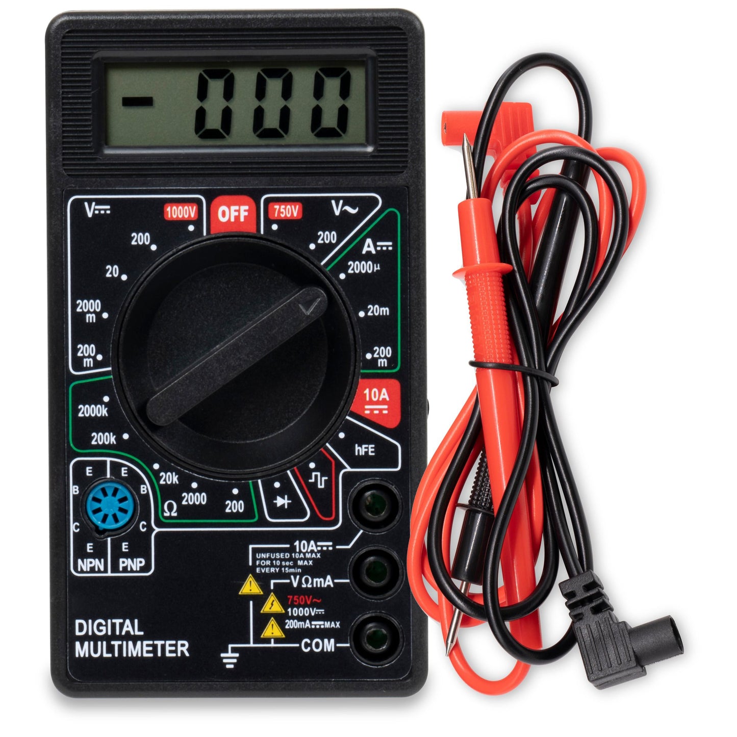 BAMMD1 | Six Function Digital Multimeter with 18 Gauge Test Leads
