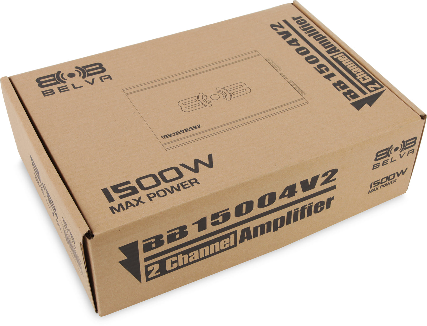 BB15004v2 | 1500W Peak BB-Series Full Range Class A/B 4-Channel Amplifier