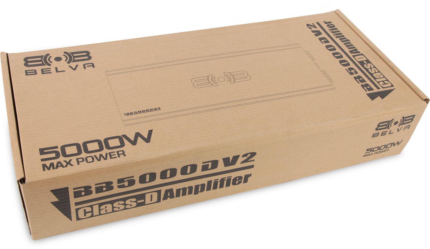 BB5000Dv2 | 5000W Peak BB-Series Class-D Monoblock Amplifier with Bass Remote