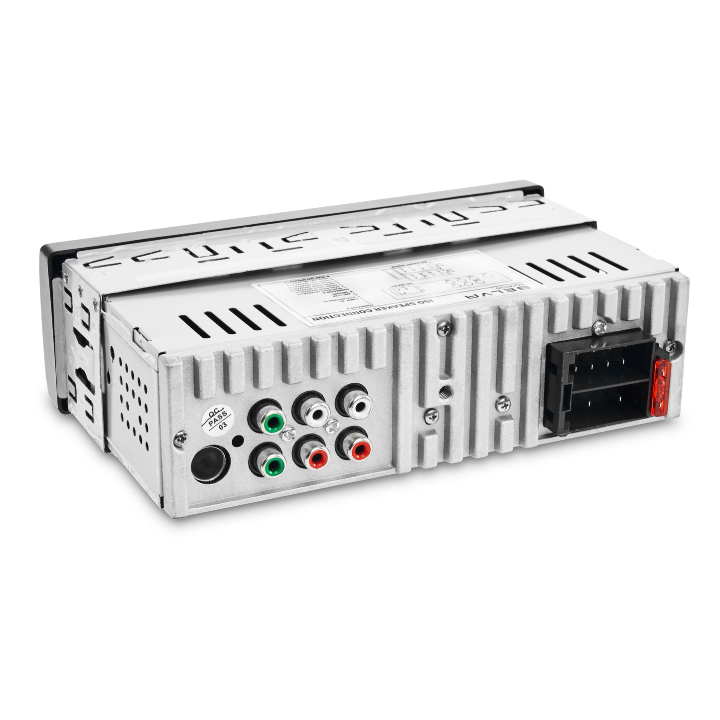 BDMRS5 | Single DIN Bluetooth In-Dash Car Stereo Receiver with Front SD, USB, AUX Input and 5 Volt Preamp Outputs