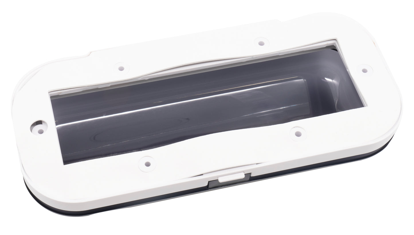 BMRC3W | Flip-up White Marine Radio Cover / Splash Guard