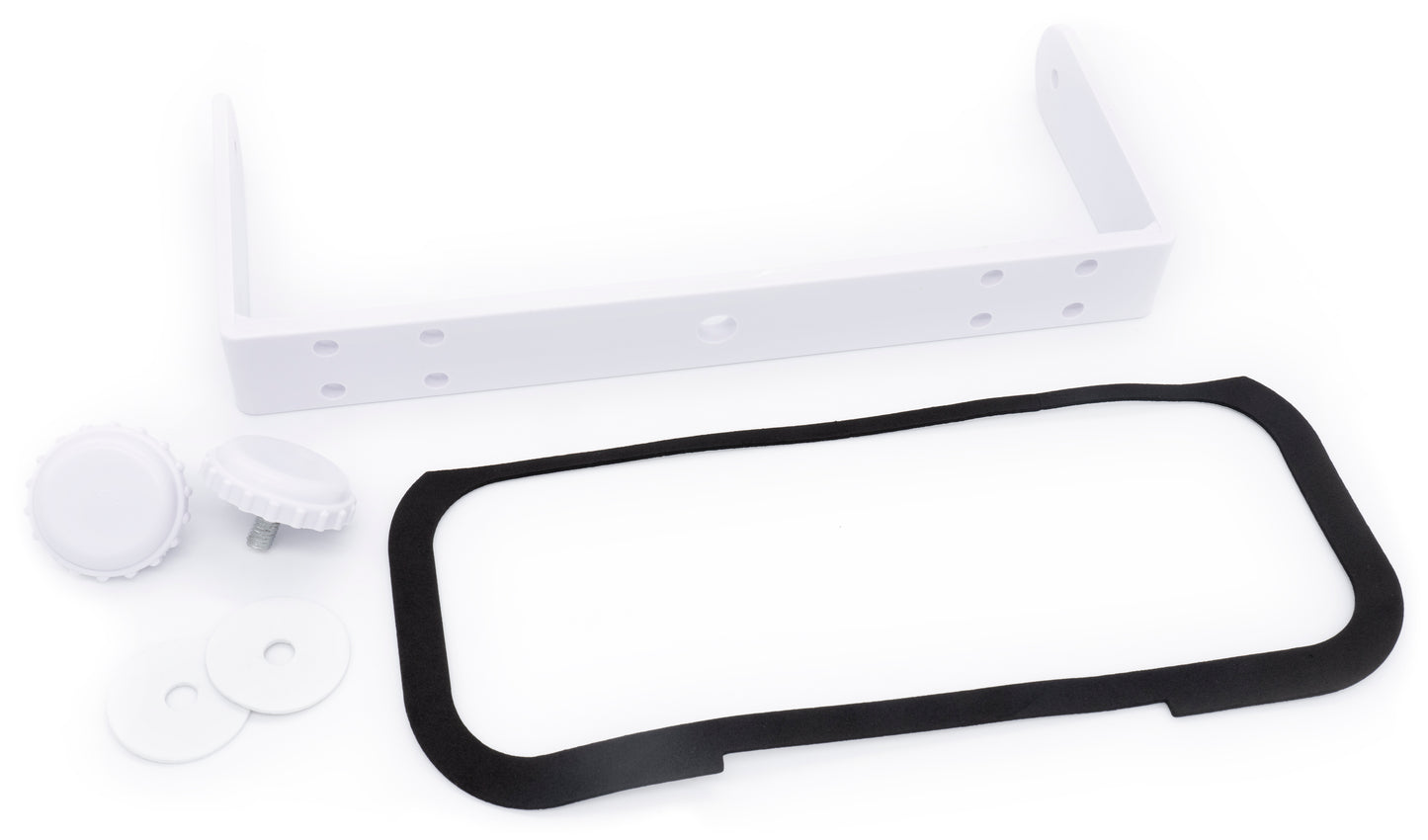 BMRC6W | Flip-up Fully Enclosed White Marine Stereo Splash Guard