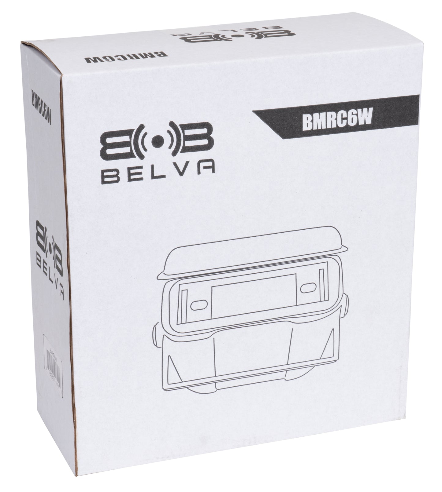 BMRC6W | Flip-up Fully Enclosed White Marine Stereo Splash Guard