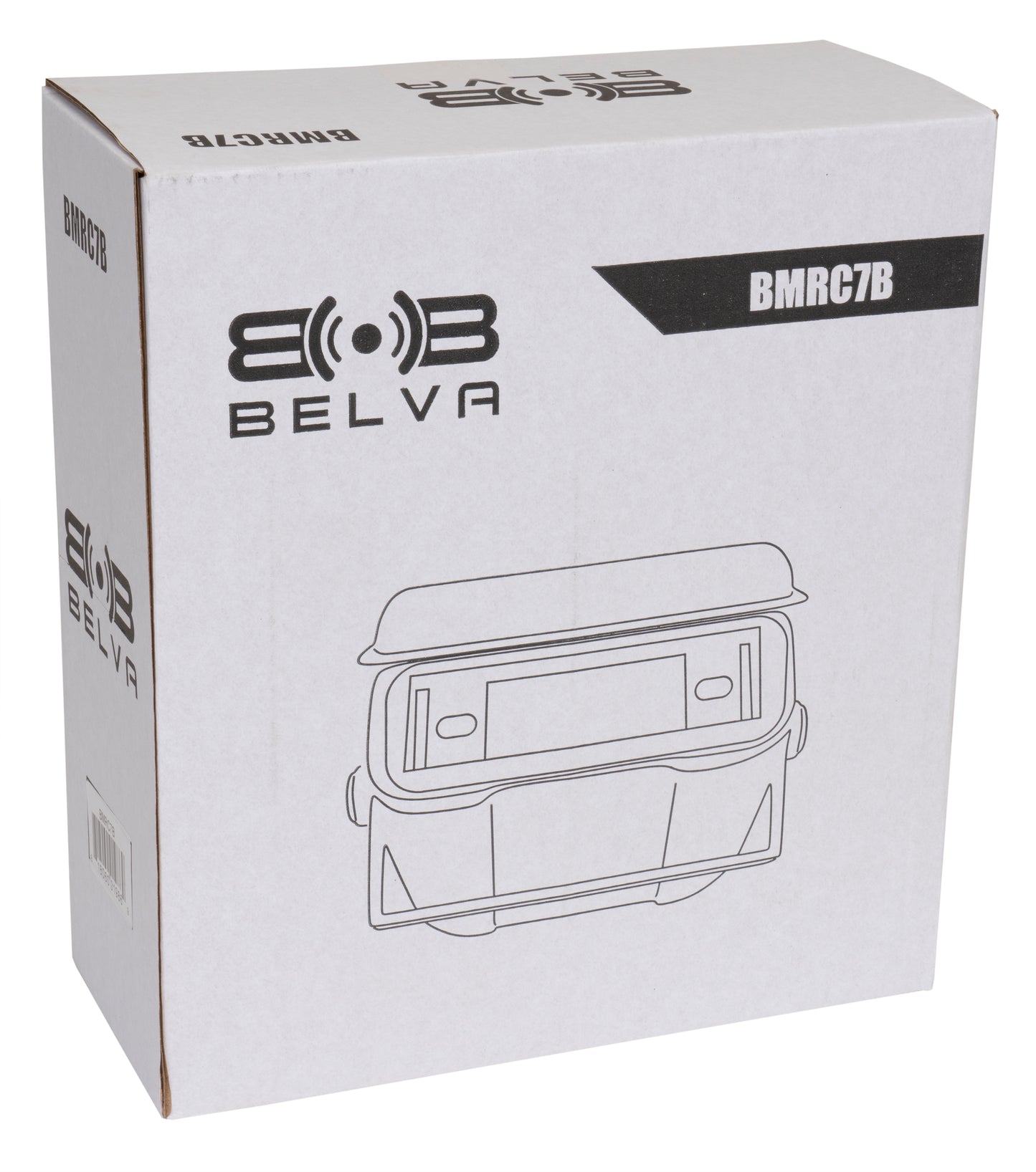 BMRC7B | Flip-up Fully Enclosed Black Marine Stereo Splash Guard