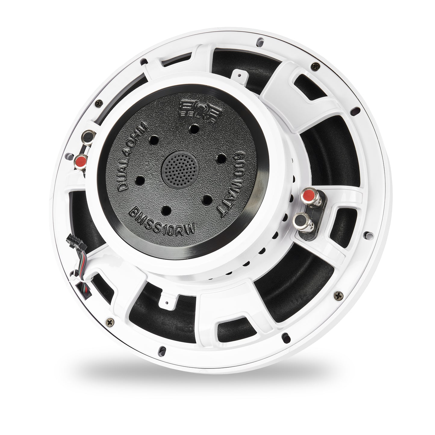 BMSS10RW 800W Peak (400W RMS) 10" Shallow Marine Subwoofer with Multi-color LED Lighting