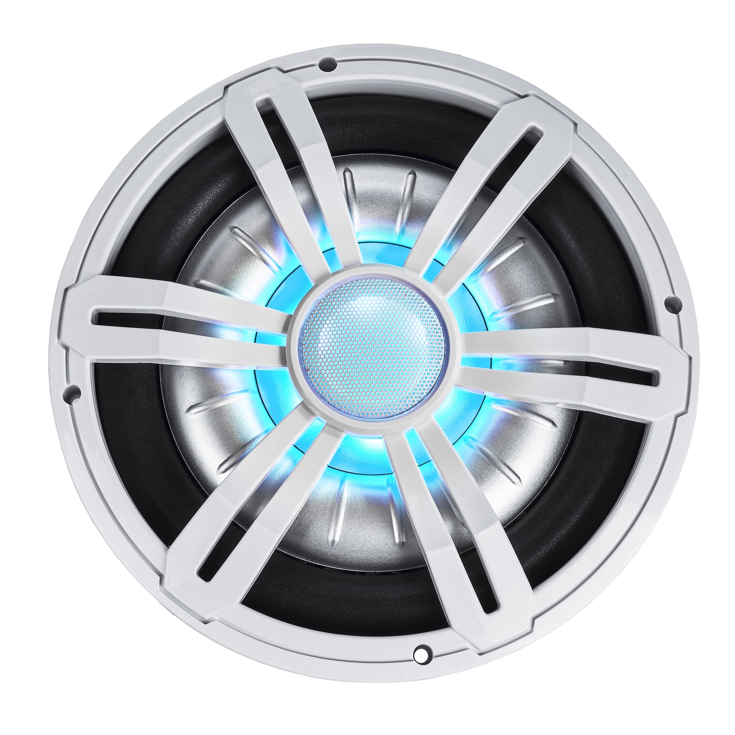BMSS10RW 800W Peak (400W RMS) 10" Shallow Marine Subwoofer with Multi-color LED Lighting