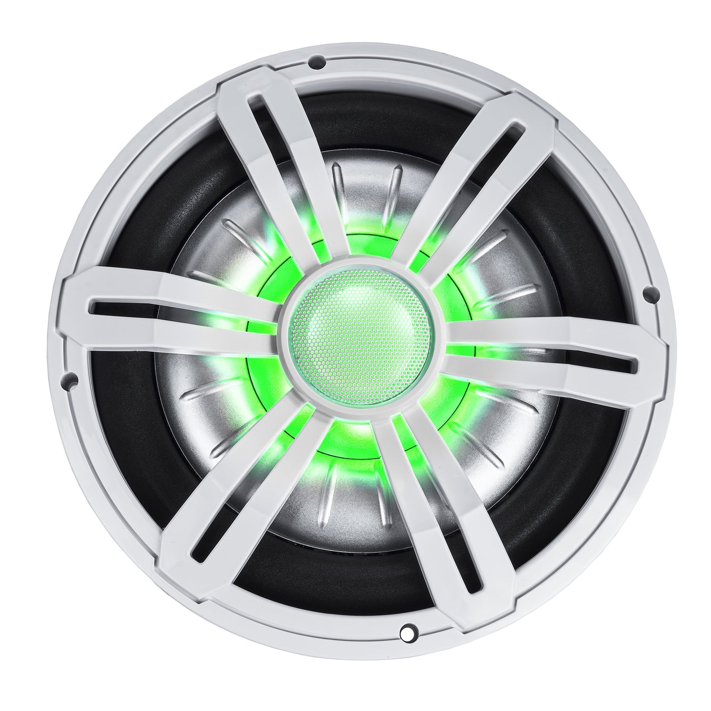 BMSS10RW 800W Peak (400W RMS) 10" Shallow Marine Subwoofer with Multi-color LED Lighting
