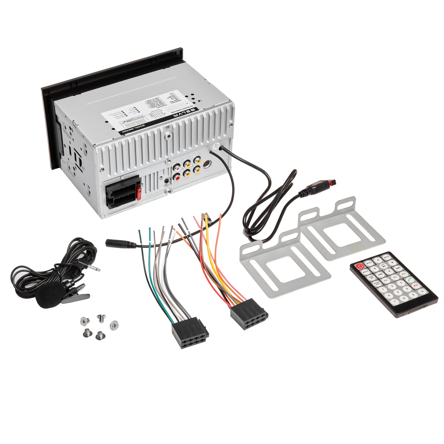 BMV62W | 6.2" Double DIN Touchscreen Bluetooth Car Stereo Receiver with Apple CarPlay, Android Auto and Phone Mirroring