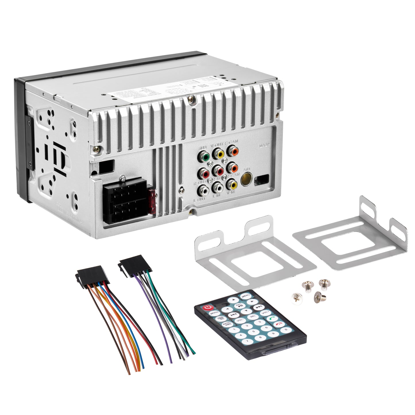 BMV734 7" Double DIN Touchscreen Mechless Car Stereo Receiver with Bluetooth and Phone Mirroring