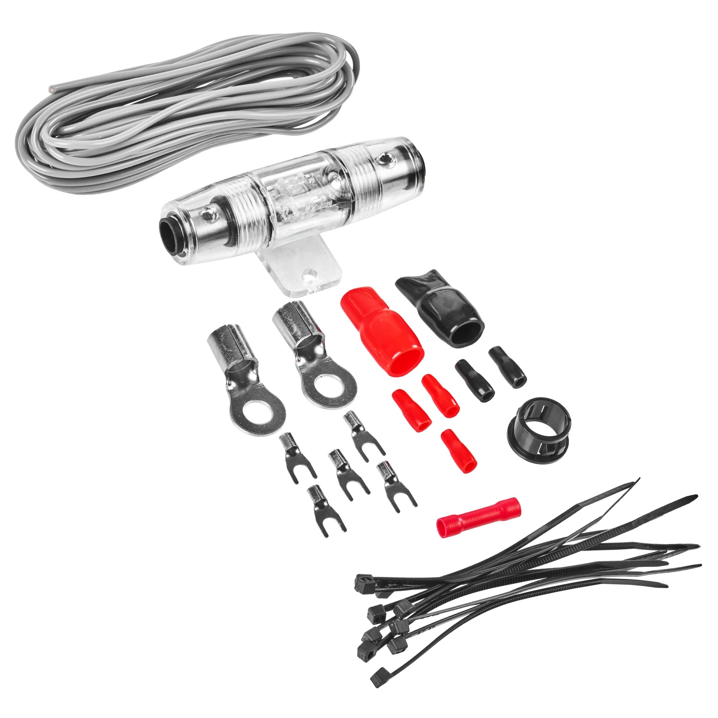 BPK4 | 4 Gauge Premium (CCA) Copper Clad Aluminum Amplifier Power Wiring Kit with Speaker Wire