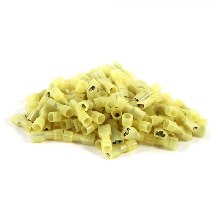 BQDF12Y | 100 Pack of 12/10 Gauge Blue Quick Disconnect Connectors