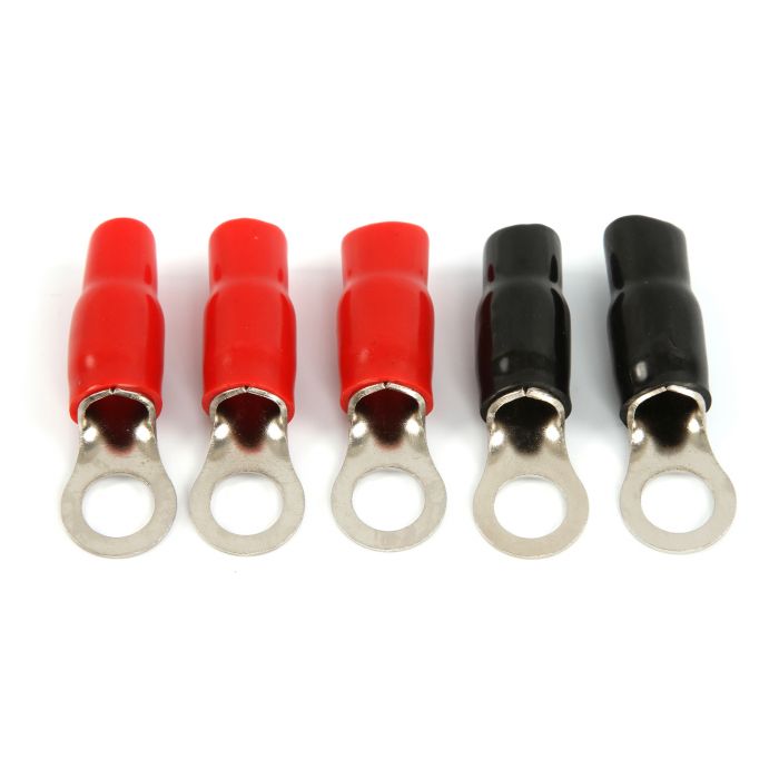 BRT438 | 5 Pieces of 4 Gauge Ring Terminals (3/8" Opening)