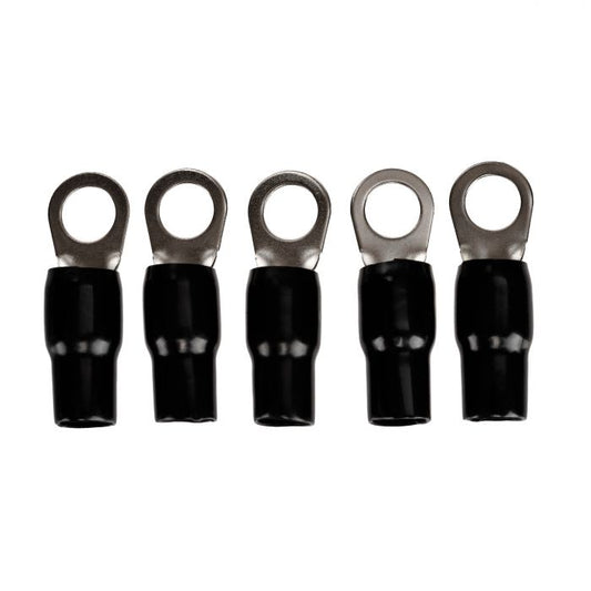 BRT438BK | 5 Pack of 4 Gauge Ring Terminals (3/8" Opening)