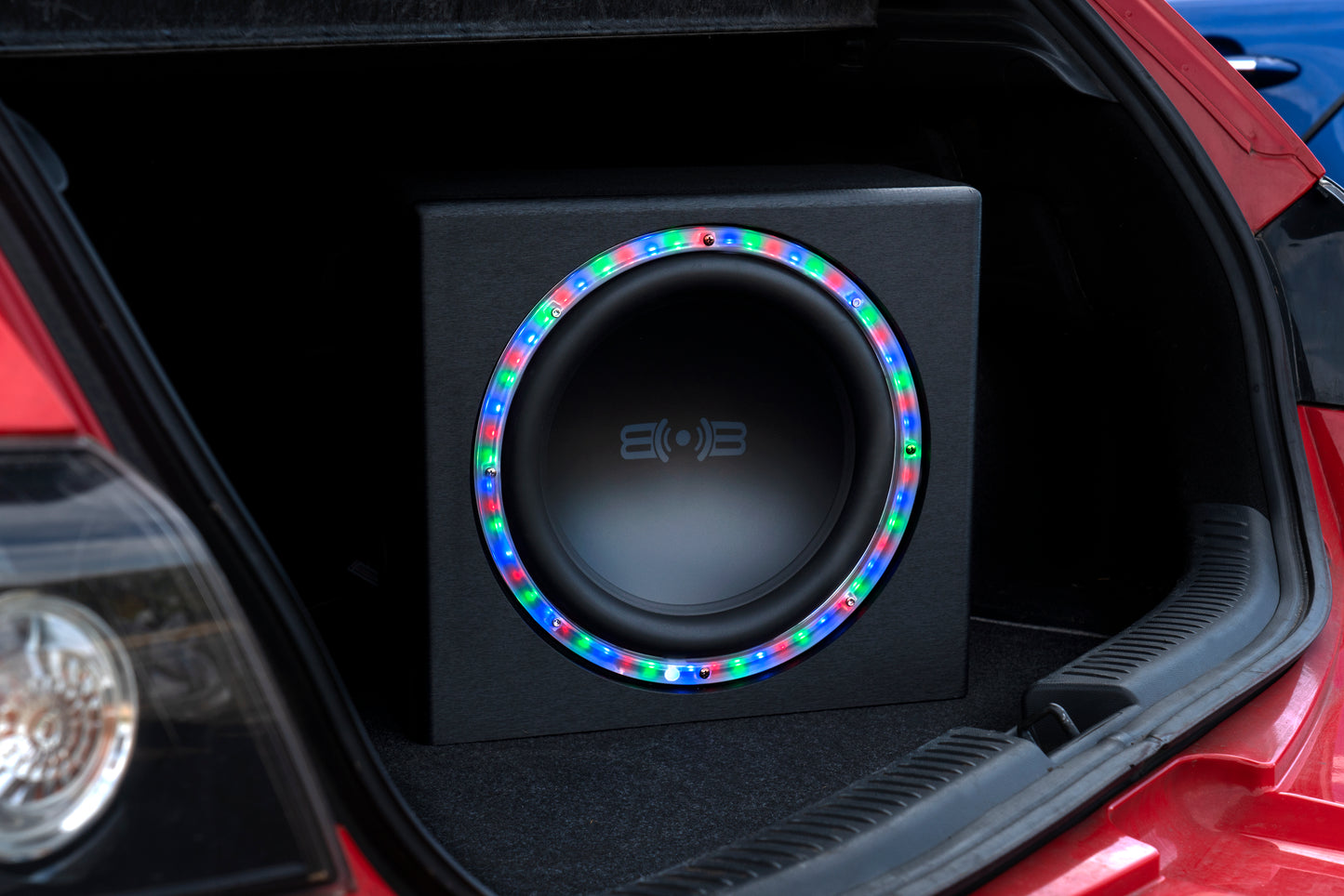 BSA12LED | Universal 12" RGB LED Subwoofer Light Ring with Remote