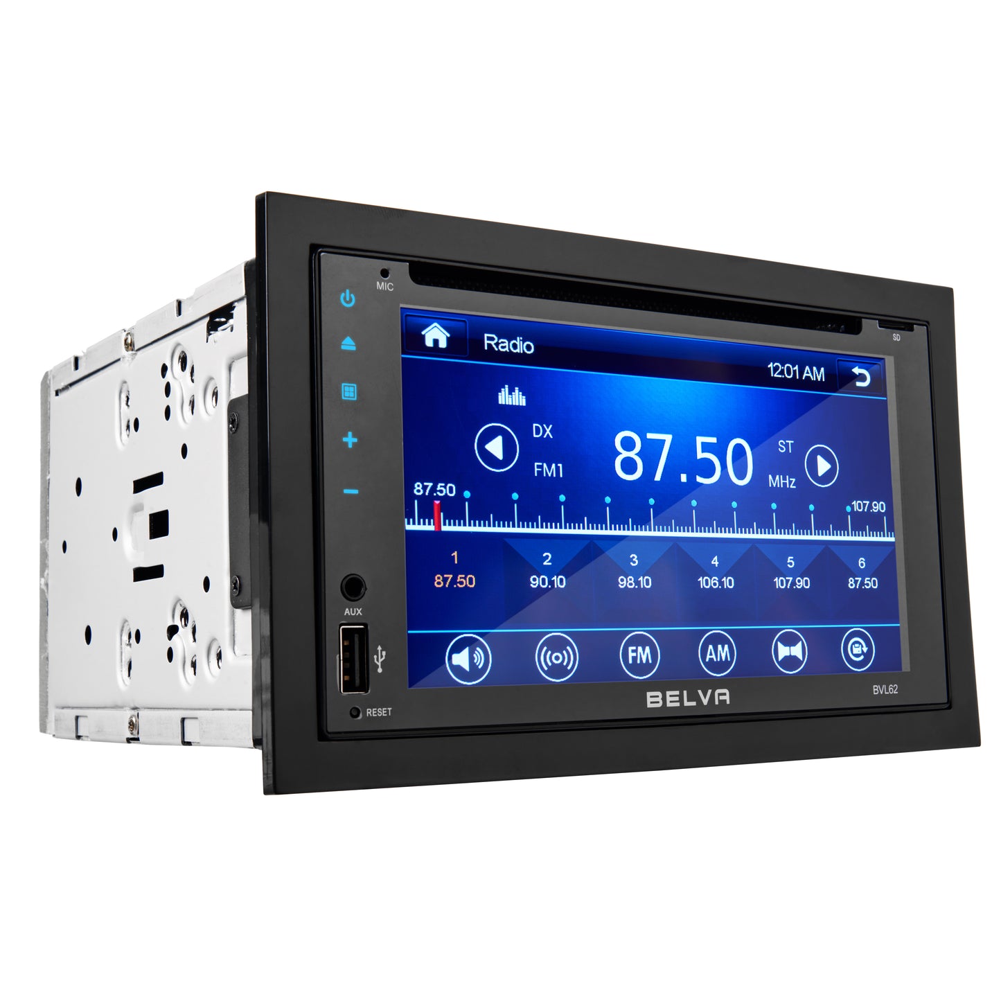 BVL62 | Double DIN CD/DVD Bluetooth In-Dash Car Stereo Receiver with 6.2" Touchscreen