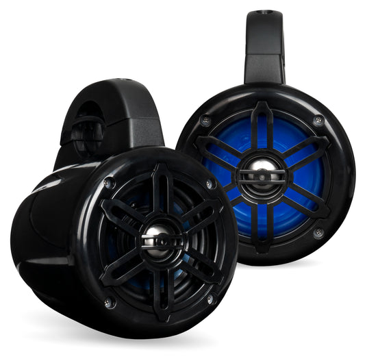 BWT4LED | 400W Peak 4" Powersports UTV Speaker Pods with Blue LED Lighting