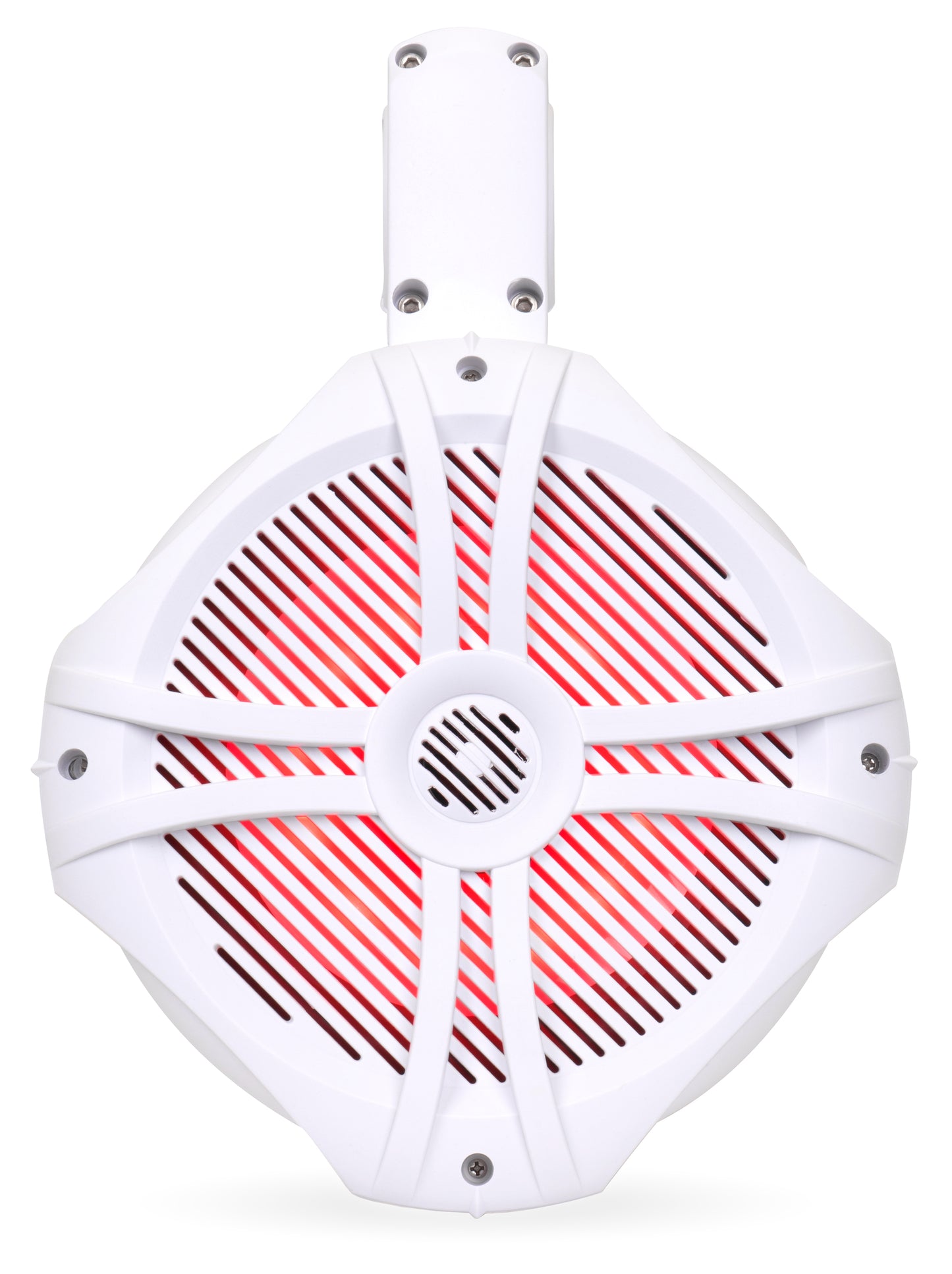 BWT8LED 600W Peak (300W RMS) 8" Marine Tower Speakers with Multi-Color LED Lighting and Remote (White)