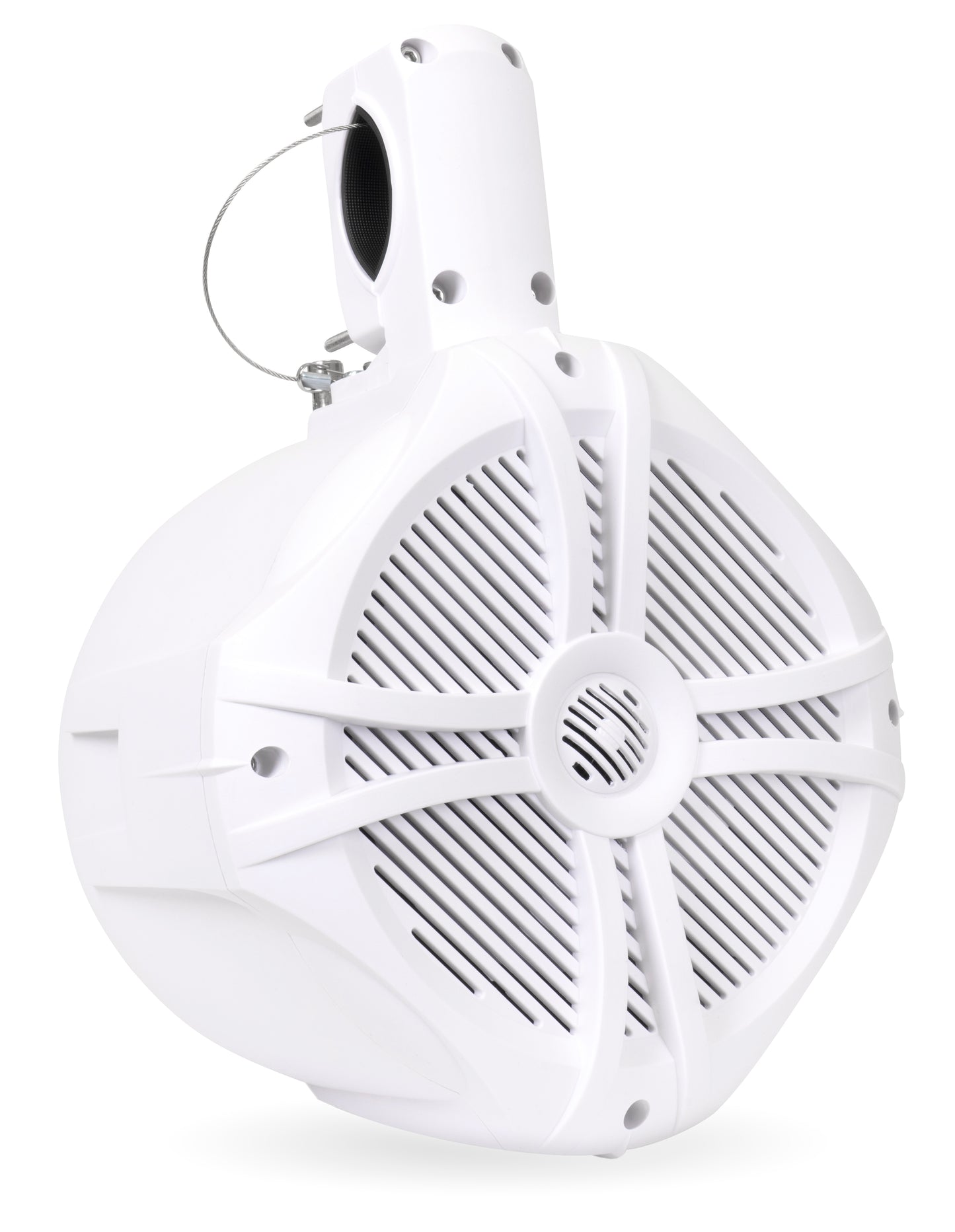 BWT8LED 600W Peak (300W RMS) 8" Marine Tower Speakers with Multi-Color LED Lighting and Remote (White)