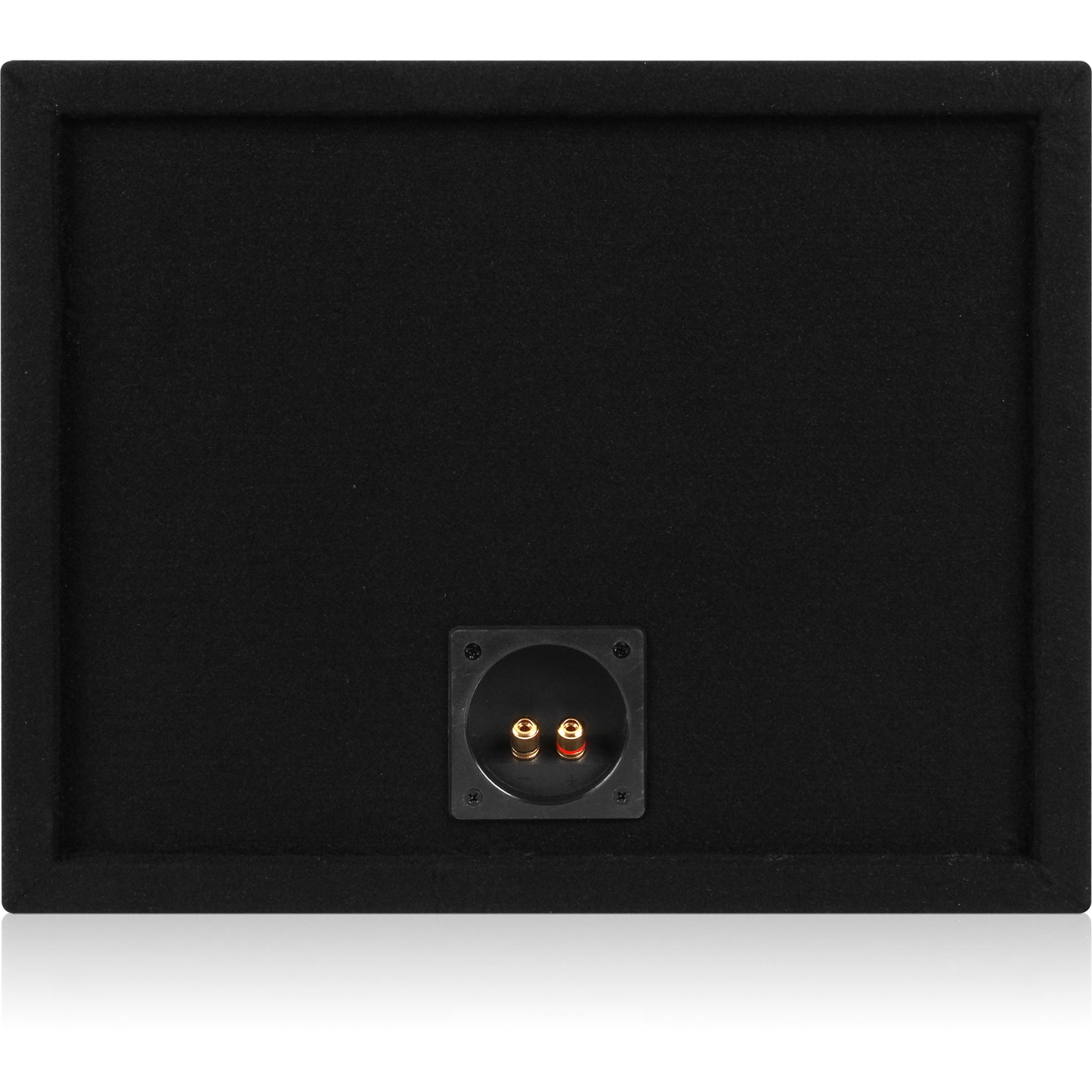 MDFS1012 | Single 10" Sealed 3/4" MDF Black Carpeted Enclosure (1.2 cubic ft)
