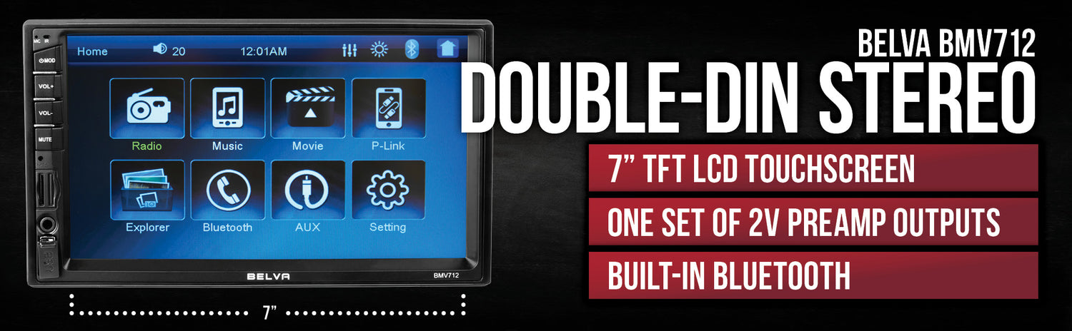 thumbnail image 2 of Belva BDMRS5 Single DIN Bluetooth Car Stereo – Digital Media Receiver With AUX & EQ 2 of 3