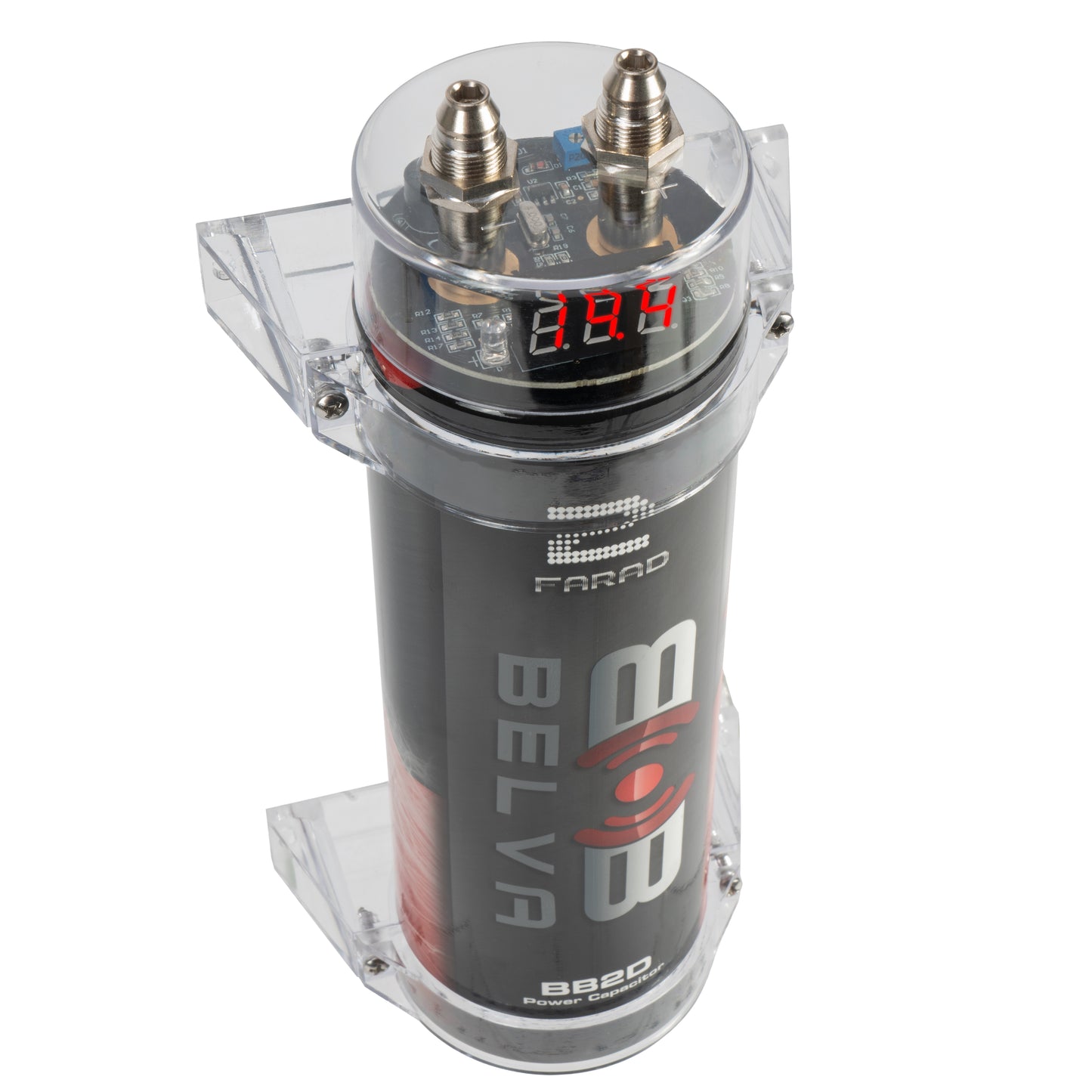 BB2D | 2.0 Farad Capacitor with Red Digital Voltage Display