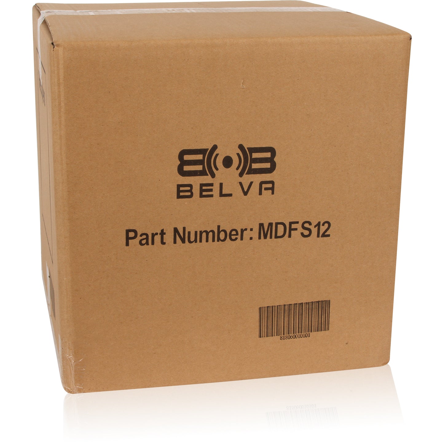 MDFS12 | Single 12" Sealed 3/4" MDF Black Carpeted Enclosure (1.0 cubic ft)