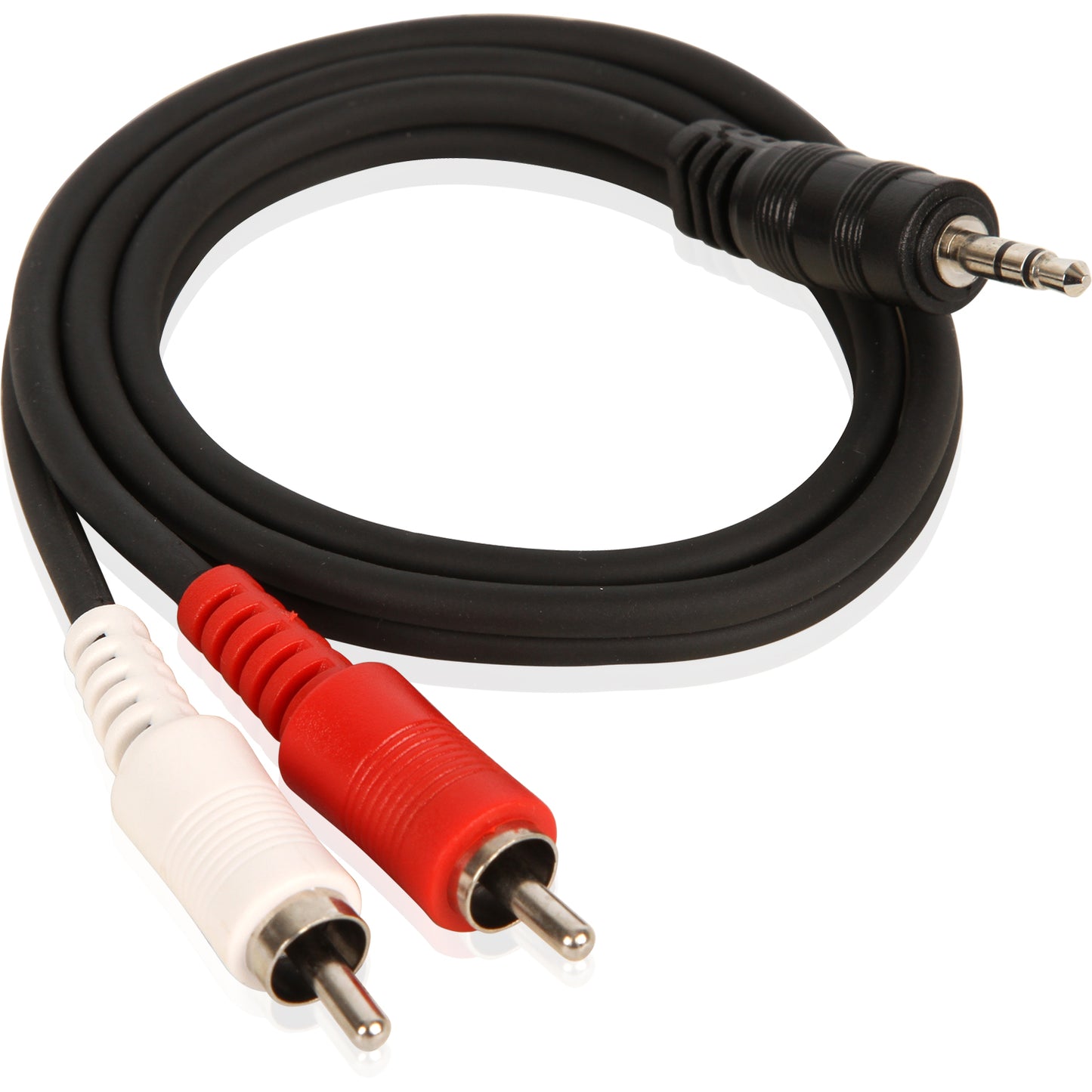AUX2RCA | 2 ft 3.5mm Male Mini-jack Headphone to RCA Male Audio Cable