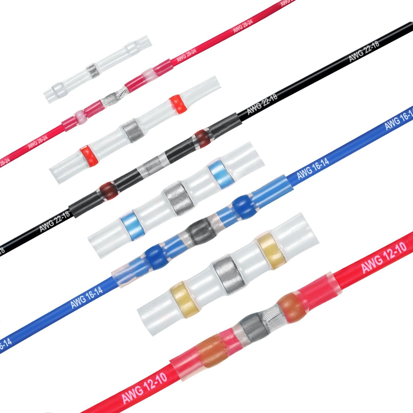 BA120PC | 120 Piece Heat Shrink Wire/Butt Connector Terminals