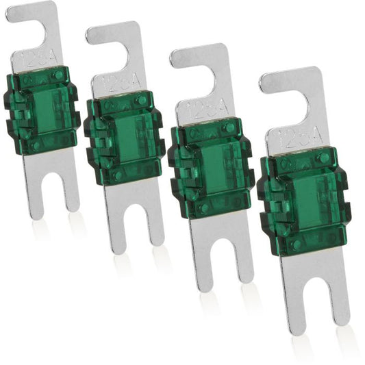 BMANL125 | 4 Pack of Mini-ANL (MANL/AFS) 125A Nickel Plated Fuses
