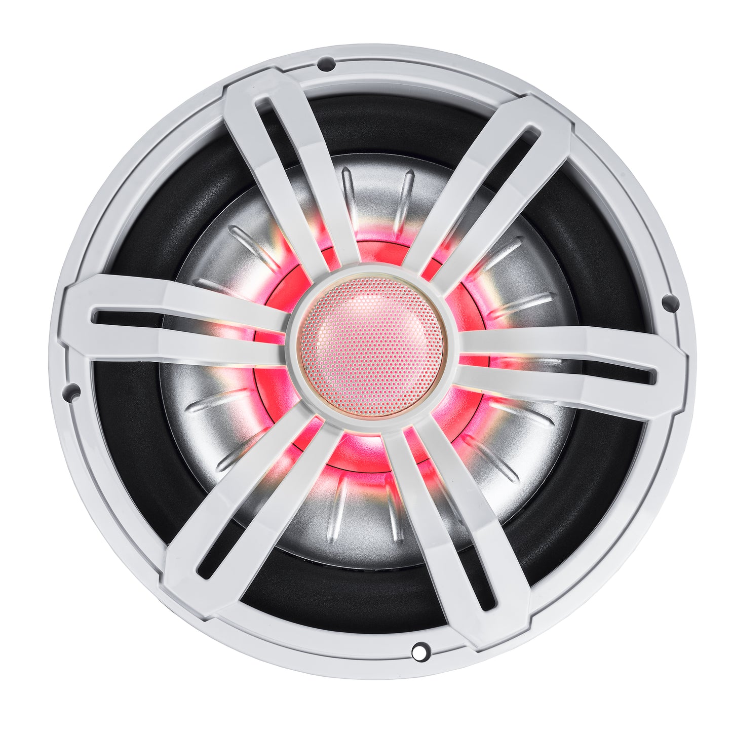BMSS10RW 800W Peak (400W RMS) 10" Shallow Marine Subwoofer with Multi-color LED Lighting