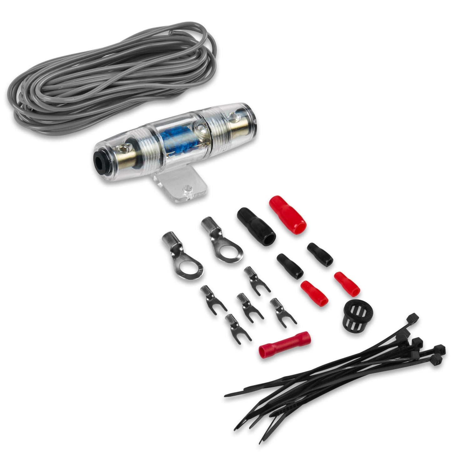 BPK8 | 8 Gauge Premium (CCA) Copper Clad Aluminum Amplifier Power Wiring Kit with Speaker Wire
