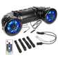 BPS8RGB 600W Peak (300W RMS) Dual 8" Bluetooth ATV Powersports Amplified Sound System with LED Lights