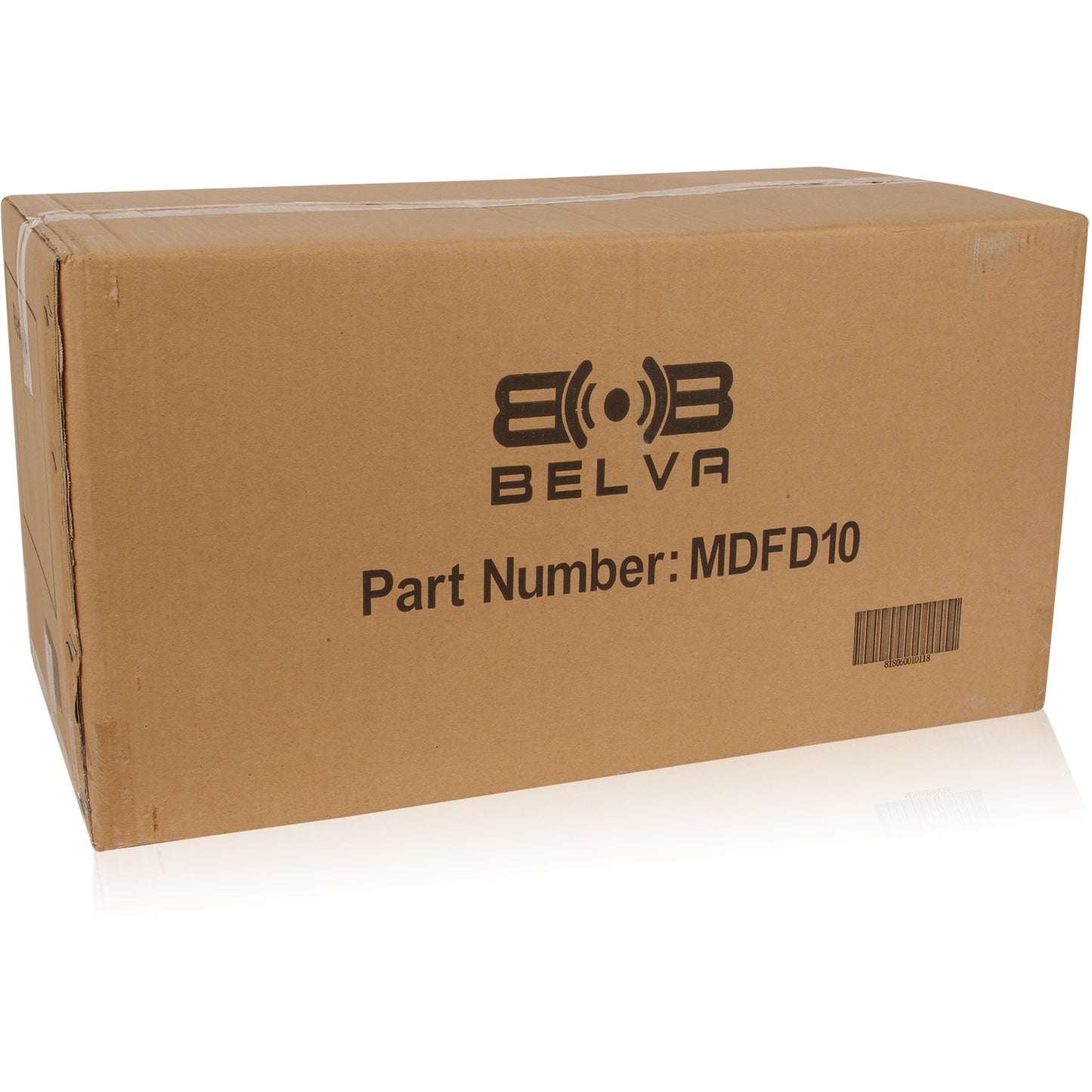 MDFD10 | Dual 10" Sealed 3/4" MDF Black Carpeted Enclosure (1.6 cubic ft)